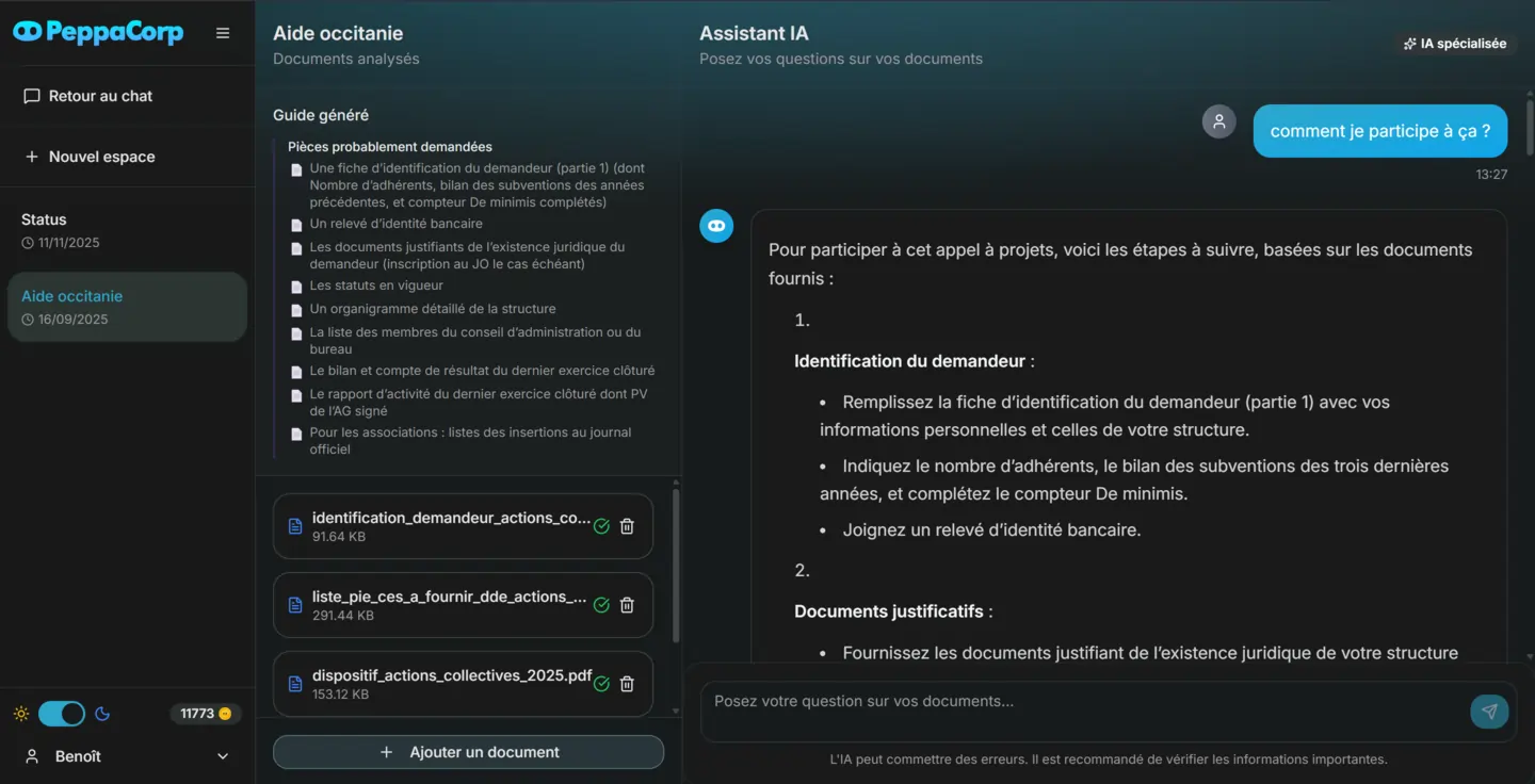 Copilote de candidature
